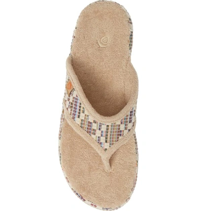 Shop Acorn Summerweight Slipper In Pebble Diamond Fabric