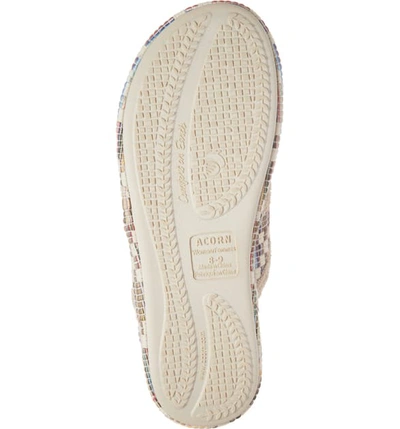 Shop Acorn Summerweight Slipper In Pebble Diamond Fabric