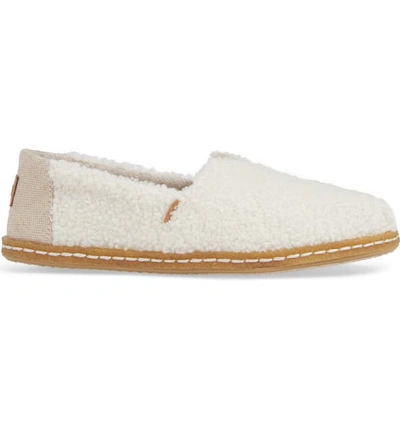 Shop Toms Alpargata Slip-on In Faux Shearling Fabric