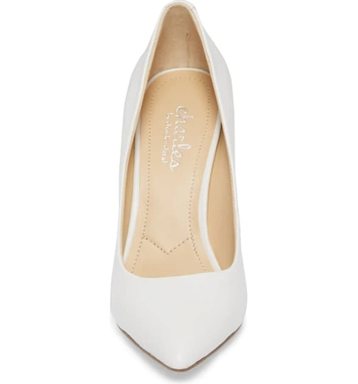 Shop Charles By Charles David Maxx Pointy Toe Pump In White Leather