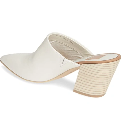Shop Dolce Vita Angela Pointy Toe Mule In White Leather