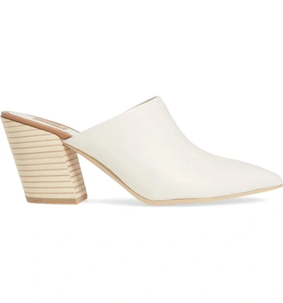 Shop Dolce Vita Angela Pointy Toe Mule In White Leather
