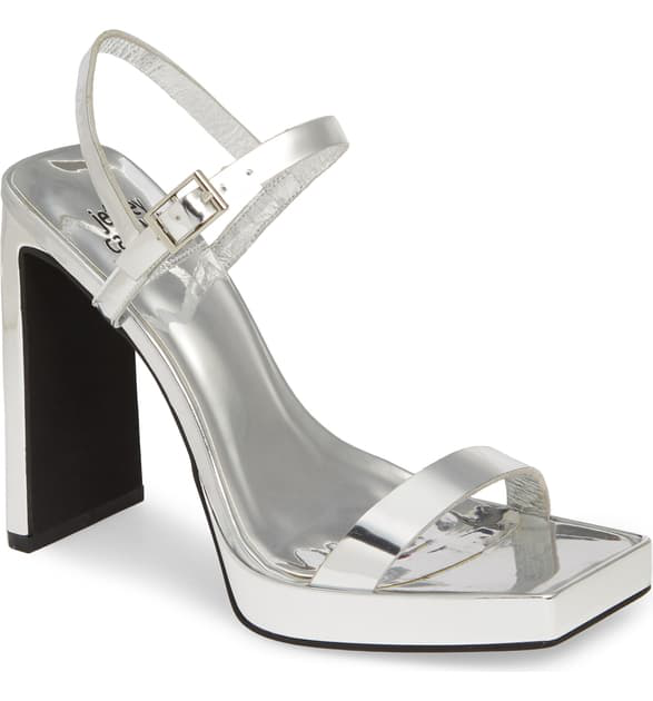 jeffrey campbell silver heels