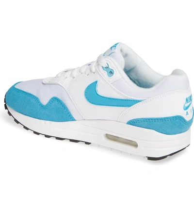Shop Nike Air Max 1 Nd Sneaker In White/ Light Blue Fury/ Black