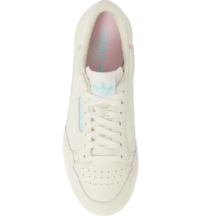 Shop Adidas Originals Continental 80 Sneaker In Off White/ True Pink/ Mint