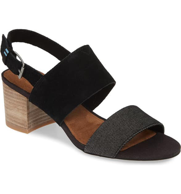 toms poppy sandals black