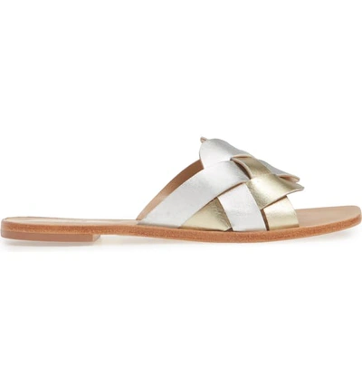 Shop Kaanas Gramado Slide Sandal In Gold