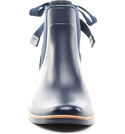 Shop Bernardo Paxton Waterproof Rain Boot In Navy
