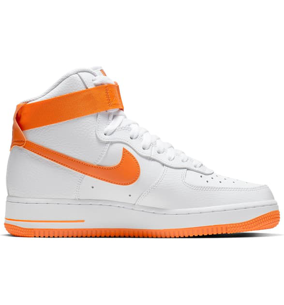 Nike Air Force 1 High Top Sneaker In White/ Orange Pulse/ Orange | ModeSens