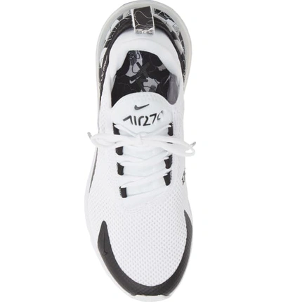 Shop Nike Air Max 270 Premium Sneaker In White/ Black/ Metallic Silver