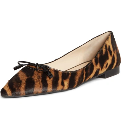 Shop Prada Ocelot Print Genuine Calf Hair Flat In Tiger Print