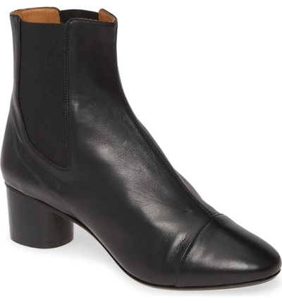Shop Isabel Marant Chelsea Boot In Black Leather