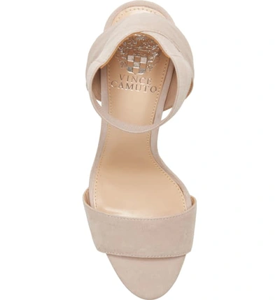 Shop Vince Camuto Citriana Sandal In Moonstone Suede