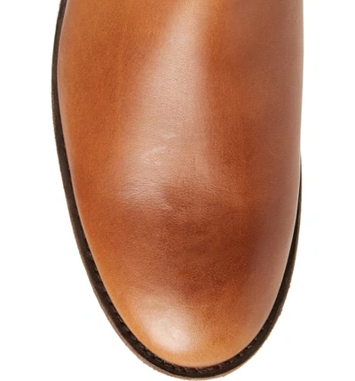 Shop Frye Melissa Belted Knee-high Riding Boot In Light Cognac Leather