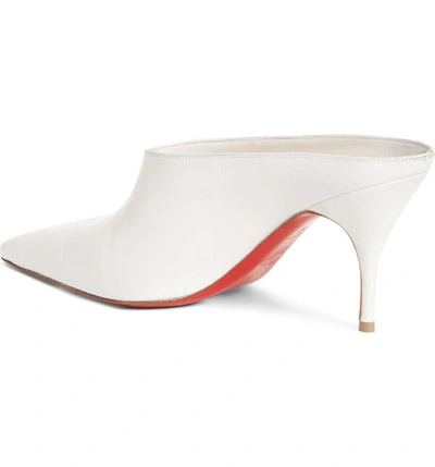 Shop Christian Louboutin Quart Pointy Toe Mule In White