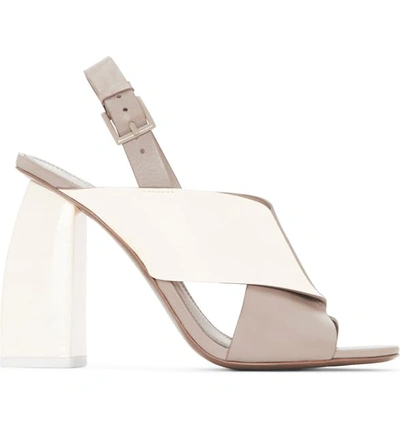 Shop Mercedes Castillo Hae Slingback Sandal In Sandstone/ Ivory