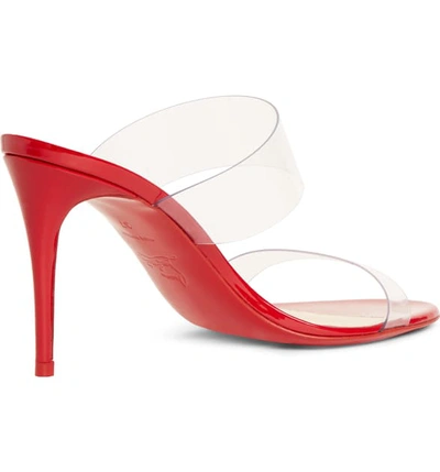 Shop Christian Louboutin Just Nothing Slide Sandal In Loubi Red