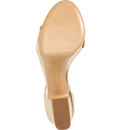 Shop Ferragamo Eclipse Platform Sandal In Gold