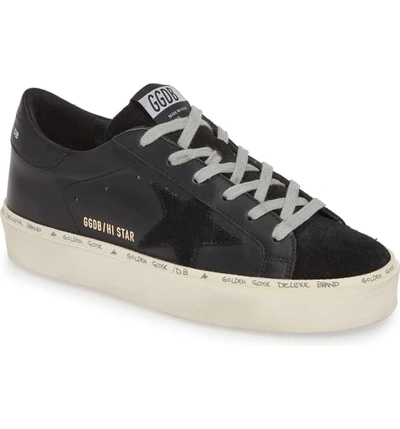 Shop Golden Goose Star Platform Sneaker In Black