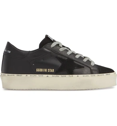 Shop Golden Goose Star Platform Sneaker In Black