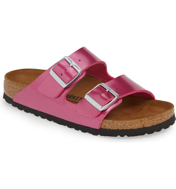 birkenstock electric metallic magenta