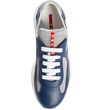 Shop Prada Low-top Sneaker In Blue