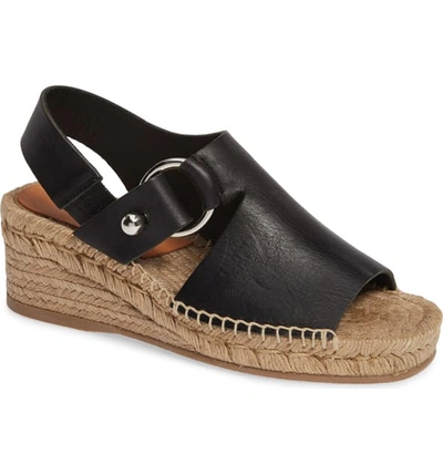 Shop Rag & Bone Arc Espadrille Wedge Sandal In Black