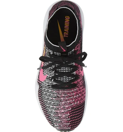 Shop Nike Air Zoom Fearless Flyknit 2 Training Sneaker In Black/ Gold/ Laser Fuchsia