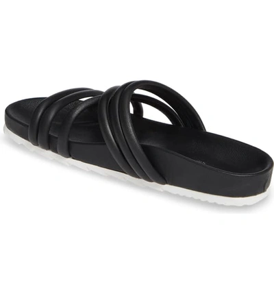 Shop Jslides Tess Strappy Slide Sandal In Black Leather