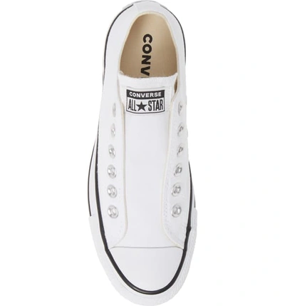 Shop Converse Chuck Taylor All Star Laceless Low Top Sneaker In White/ Black/ White