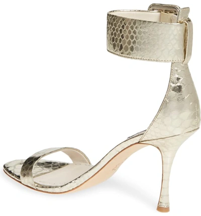 Shop Alice And Olivia Dolora Ankle Strap Sandal In Ivory