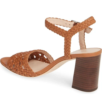 Shop Loeffler Randall Liana Woven Quarter Strap Sandal In Timber Brown