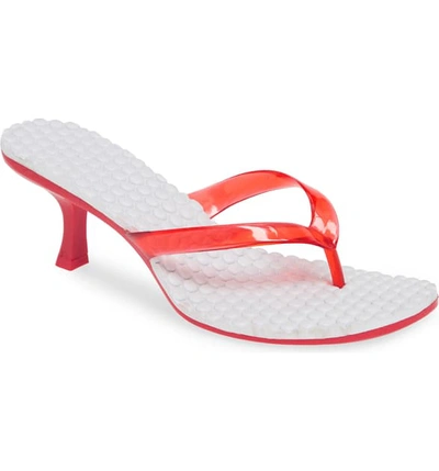 Shop Jeffrey Campbell Thong 2 Slide Sandal In Red