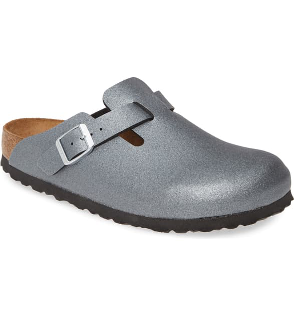 birkenstock boston metallic anthracite