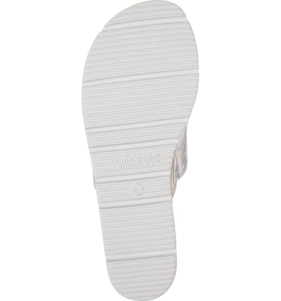 Shop Gentle Souls By Kenneth Cole Lavern Slide Sandal In Silver Leather