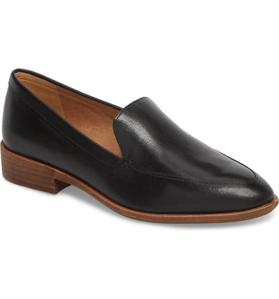 Shop Madewell The Frances Loafer In True Black Leather