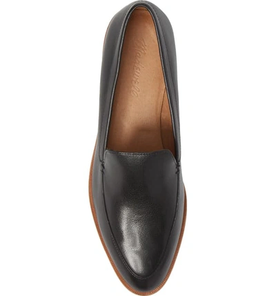 Shop Madewell The Frances Loafer In True Black Leather