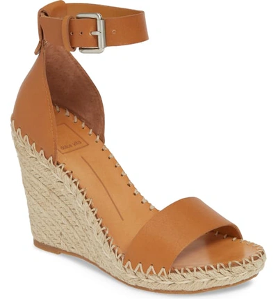 Shop Dolce Vita Noor Espadrille Wedge Sandal In Tan Leather