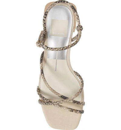 Shop Dolce Vita Zayla Block Heel Sandal In Snake Print