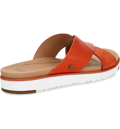 Shop Ugg 'kari' Sandal In Red Rock Leather