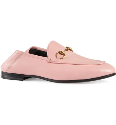 Shop Gucci Brixton Horsebit Convertible Loafer In Light Pink Leather