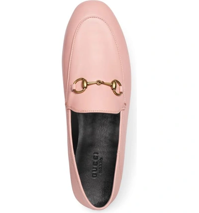 Shop Gucci Brixton Horsebit Convertible Loafer In Light Pink Leather