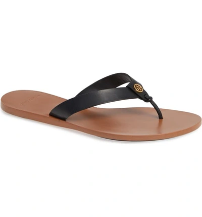 Shop Tory Burch Manon Flip Flop In Perfect Black