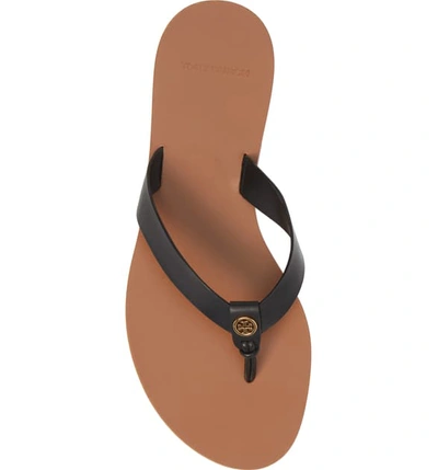 Shop Tory Burch Manon Flip Flop In Perfect Black