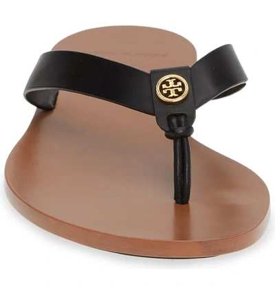Shop Tory Burch Manon Flip Flop In Perfect Black