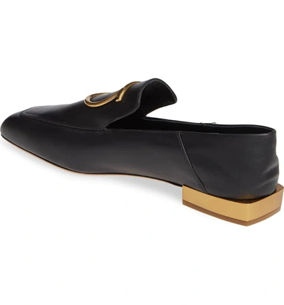 Shop Ferragamo Lana Gancio Convertible Loafer In Black Leather