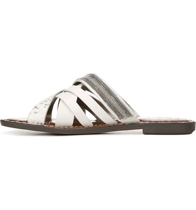 Shop Sam Edelman Glennia Slide Sandal In Bright White