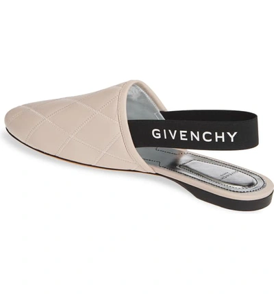 Shop Givenchy Rivington Logo Slingback Flat In Pale Pink