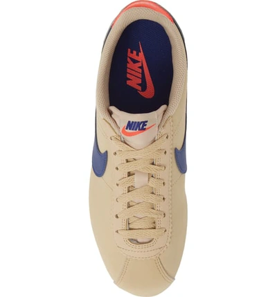 Shop Nike Classic Cortez Sneaker In Desert Ore/ Deep Royal Blue