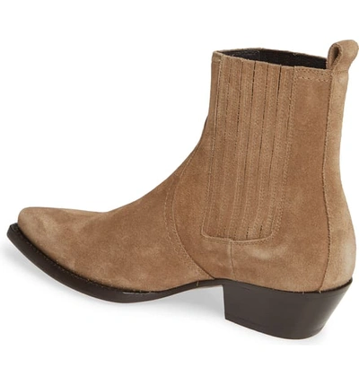 Shop Saint Laurent Lukas Chelsea Boot In New Sigaro